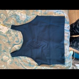 Halara Cloud9 Round Neck Ribbed-Knit Backless Tank